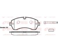 REMSA 1243.00 Brake pad set