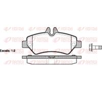 REMSA 1246.00 Brake pad set
