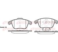 REMSA 1249.00 Brake pad set