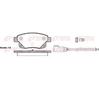 Brake pads Rear Axle 1252.02 REMSA for FORD TRANSIT Bus TRANSIT Van