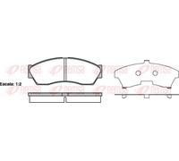 REMSA 1253.00 Brake pad set