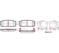 REMSA 1260.12 Brake pad set