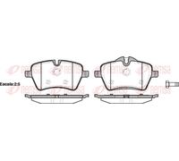 REMSA 1277.00 Brake pad set