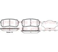 REMSA 1288.02 Brake Pad Set, disc brake for HAVAL,HYUNDAI,KIA,PEUGEOT