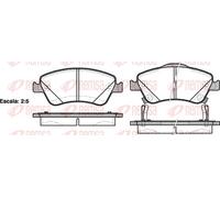 REMSA 1310.02 Brake pad set