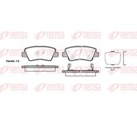REMSA 1362.02 Brake pad set