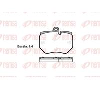 REMSA 1400.00 Brake Pad Set, disc brake for AUDI