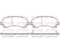 REMSA 1407.00 Brake Pad Set, disc brake for CHEVROLET,ISUZU