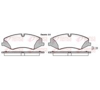 REMSA 1409.00 Brake Pad Set, disc brake for ENGLON,LAND ROVER