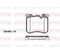 REMSA 1413.00 Brake Pad Set, disc brake for BMW