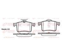 REMSA 1428.00 Brake pad set