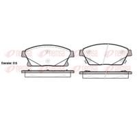 REMSA 1431.02 Brake Pad Set, disc brake for BUICK (SGM),CADILLAC,CHEVROLET,CHEVR