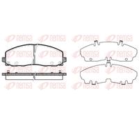 REMSA 1484.04 Brake Pad Set, disc brake for CHRYSLER,DODGE,FIAT,LANCIA,VW