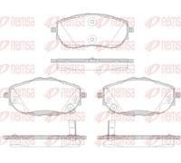 REMSA 1561.02 Brake pad set