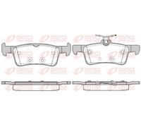 REMSA 1563.10 Brake Pad Set, disc brake for PEUGEOT
