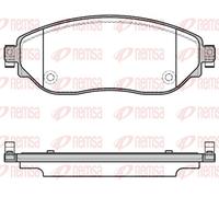 REMSA 1617.08 Brake pad set