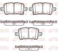 REMSA 1628.02 Brake pad set