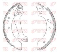 REMSA 4670.01 Brake Shoe Set for FORD