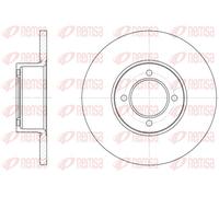 2x Brake disc Front Axle solid 6127.00 REMSA for OPEL VAUXHALL