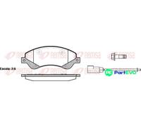 REMSA 1251.02 Brake pad set