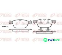 Brake pads Front Axle 1397.00 REMSA for VOLVO XC60 I SUV XC90 I