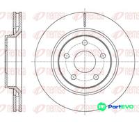 REMSA FRONT 2 X BRAKE DISC 6161010 FOR JEEP