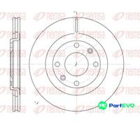REMSA FRONT 2 X BRAKE DISC 624010 FOR CITROËN PEUGEOT