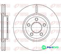 REMSA FRONT 2 X BRAKE DISC 663710 FOR CHRYSLER