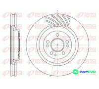2x Brake disc Front Axle Vented 6644.10 REMSA for MERCEDES-BENZ M-CLASS