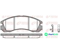 REMSA FRONT DISC BRAKE BRAKE PAD SET 035432 FOR CITROËN MITSUBISHI PEUGEOT