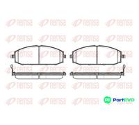 REMSA FRONT DISC BRAKE BRAKE PAD SET 071104 FOR NISSAN