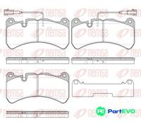 REMSA 1192.24 Brake pad set
