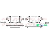 REMSA 1215.01 Brake pad set