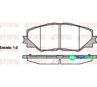 REMSA 1234.00 Brake pad set