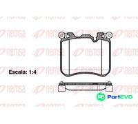REMSA FRONT DISC BRAKE BRAKE PAD SET 141300 FOR BMW