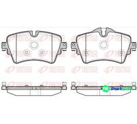 REMSA 1599.08 Brake pad set