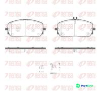 BRAKE PAD SET DISC BRAKE 1826.05 FOR MERCEDES-BENZ C-CLASS/All-Terrain/T-MODEL