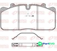 BRAKE PAD SET DISC BRAKE JCA 658.00 FOR RENAULT TRUCKS IVECO DAF MAN