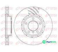 REMSA FRONT LEFT 2 X BRAKE DISC 650810 FOR BMW