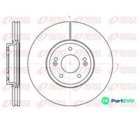 REMSA REAR 2 X BRAKE DISC 6110210 FOR HYUNDAI KIA