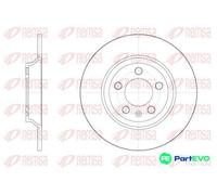 REMSA REAR 2 X BRAKE DISC 6252100 FOR VW