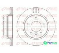 2x Brake disc Rear Axle Vented 6458.10 REMSA for BMW 3 Touring 3 3 Coupe