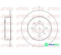 2x Brake disc Rear Axle solid 6531.00 REMSA for NISSAN SUNNY Mk III Hatchback
