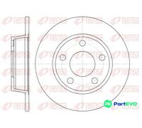 REMSA REAR 2 X BRAKE DISC 672300 FOR AUDI