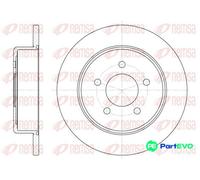 2x Brake disc Rear Axle solid 6746.00 REMSA for CHRYSLER JEEP DODGE PLYMOUTH
