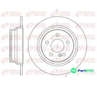 REMSA REAR 2 X BRAKE DISC 678700 FOR MERCEDES-BENZ
