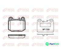 REMSA 0014.40 Brake pad set