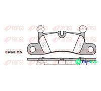 REMSA 1379.10 Brake pad set