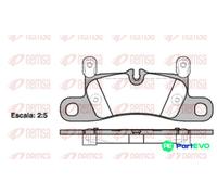 REMSA REAR DISC BRAKE BRAKE PAD SET 137920 FOR PORSCHE