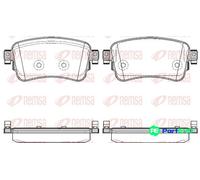 REMSA 1720.00 Brake pad set